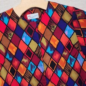 A PERSONAL TOUCH WOMEN'S‎ BUTTON-UP, TOP, ELBOW SLEEVES SIZE 1X  Made US